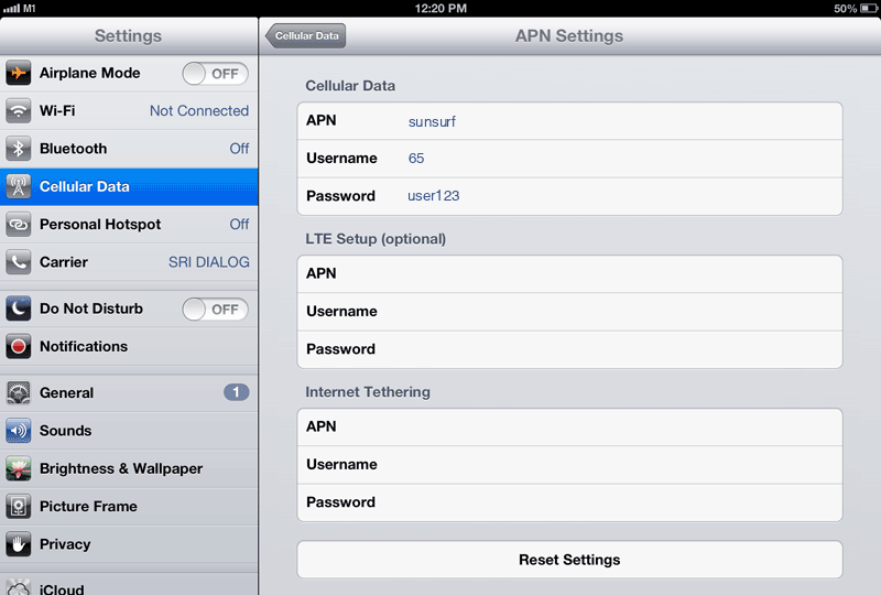 manual setup of reliance 3g settings for iphone all models ...